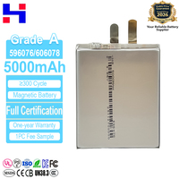 Batterie magnétique à semi-conducteurs HS 596076 5000mAh 4.5V 1C Charge 2C Décharge 800 Cycles Power Bank