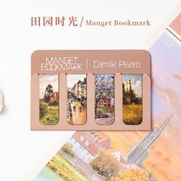 Marque-page magnétique floral esthétique style pastoral, marque-pages pliables double face, cadeaux pour lecteurs, cadeau littéraire