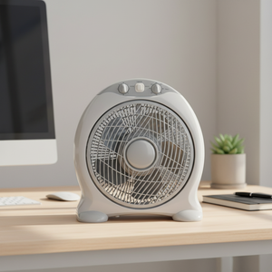 <span class=keywords><strong>10</strong></span>인치 전기 플라스틱 박스 팬, 3단계 속도 설정, 타이머, 루버 기능, 호텔용 - Product Image 1