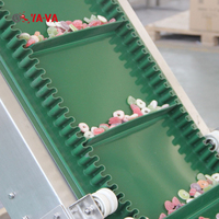 Konveyor Sabuk Cleat dan Sidewall untuk Industri Tembakau, Sistem Konveyor Sabuk PVC