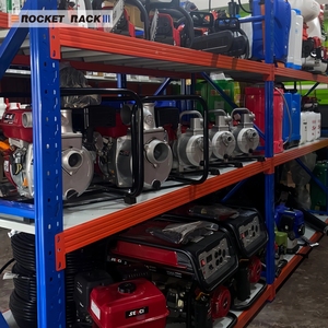 Fabrieks prijs 4-laags metalen magazijnopslagrekken en schappen 200kg 300kg 500kg stapelbare rekken & schappen - Product Image 3