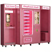 Distributeur Automatique Intelligent de Produits de Manucure Tout-en-un – Kiosque de Beauté avec Fonction d'Impression d'Ongles, Écran Tactile et Surveillance à Distance Multiple