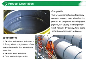 Khác Nhau anticorrosive lớp phủ sử dụng rộng rãi hai thành phần bảo vệ chống ăn mòn <span class=keywords><strong>Epoxy</strong></span> zincbased nhựa sơn mồi thương mại để bán - Product Image 3