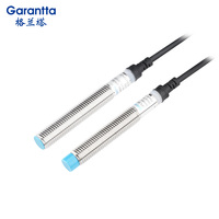 Capteur de proximité inductif double distance type M8, montage non encastré, boîtier en acier inoxydable, interrupteur inductif certifié CE