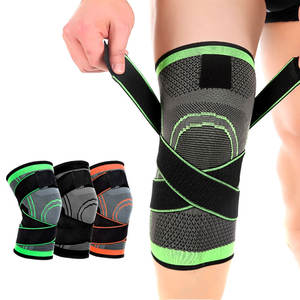 Sangle ajustable et personnalisée, <span class=keywords><strong>sport</strong></span>, basket-ball, housse pour genou, tricot 3d, <span class=keywords><strong>compression</strong></span> élastique, bon marché - Product Image 1