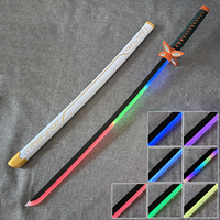 Épée de samouraï lumineuse électrique musicale à LED avec changement de couleur pour enfants pour Halloween