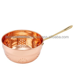 <b>Colander</b> for Fruits and Vegetables Brass Handles Big and <b>Small</b> Size Available Custom Colours High Quality Stainless Steel - Product Image 5