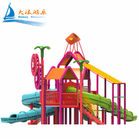 DALANG DLWS Toboggans aquatiques en fibre de verre pour enfants, pour l'intérieur et l'extérieur, 15 m, protection UV, pour les jeux aquatiques des parcs d'attractions