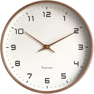 Scandinave Solide Simple Creative Miroir Horloge Salon Silencieux Horloge Décoration En Bois Mode Horloge Murale
