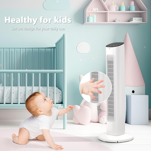 Ventilateur tour sans pales intelligent de haute qualité à télécommande, puissant, pour chambre et bureau, avec air chaud/froid, idéal pour la maison - Product Image 2