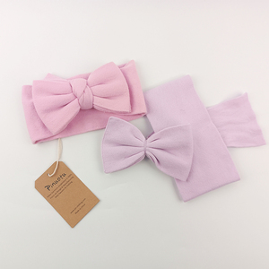 Paleo <strong>Baby</strong> Knitted <strong>Headband</strong> Soft Thin Knit Pink Kids Cotton Hair Band Purple Toddler <strong>Baby</strong> Elastic Bowknot <strong>Headbands</strong> - Product Image 4