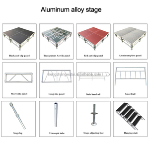 <strong>Portable</strong> Spider Leg DJ Aluminum <strong>Stage</strong> <strong>Platform</strong> for Small <strong>Concert</strong> Events Easy-Carry <strong>Folding</strong> Design Flight Case for Weddings - Product Image 4