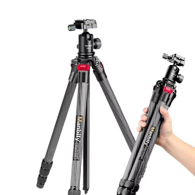 Professional Hunting Carbon Fiber Tripod Quick Release Plate Ball Head Waterproof Shockproof Portable for Shooting Camera Phone