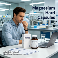 Revitalisez votre corps avec des capsules dures de magnésium pur végétaliennes/sans gélatine, sans sucre, 5g
