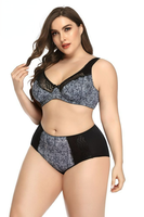Culotte en dentelle à imprimé floral avec logo personnalisé, grandes tailles, lingerie sexy pour femmes, sous-vêtements féminins, ropa interior de encaje para mujeres