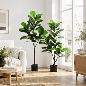 Bonsái Artificial de Ficus Lyrata Texturizado Premium para Decoración de Hoteles, Salones, Cafeterías, Estudios Fotográficos, Balcones, Patios y Hogares - Product Image 4