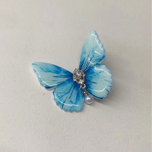 Small accessories, <b>large</b> size, children's retro butterfly style hair clip, hair <b>ornament</b>, hair accessory, duckbill clip, - Product Image 2