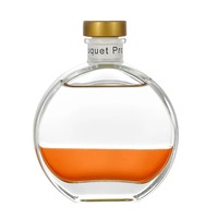Offre Spéciale 50ml 100ml 150ml rond plat décoratif diffuseur bouteille en verre clair reed diffuseur bouteilles en gros