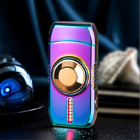 Briquet torche de luxe coupe-vent rechargeable au gaz butane, briquet électrique pour cigarettes, briquet à cigares rechargeable USB, vente en gros