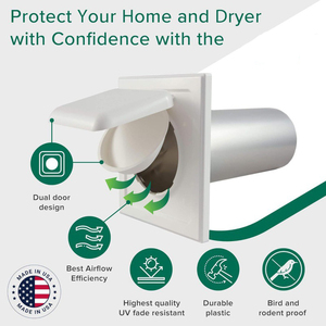 غطاء تنفيس مجفف هواء للتدفئة واقي مزدوج لمنع تداخل الفئران والطيور غطاء تنفيس أكثر أمانًا - Product Image 3