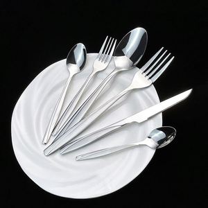 Ensemble de couverts de luxe 144 pièces en acier inoxydable 201 pour hôtel, série Moyen-Orient, comprenant cuillères, couteaux et fourchettes, idéal pour la maison - Product Image 1