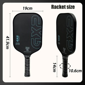 Paleta <span class=keywords><strong>de</strong></span> Pickleball GX2 con Núcleo <span class=keywords><strong>de</strong></span> Fibra <span class=keywords><strong>de</strong></span> Carbono |   Cuerpo Alargado <span class=keywords><strong>de</strong></span> 16 mm y Cara <span class=keywords><strong>de</strong></span> Fibra <span class=keywords><strong>de</strong></span> Carbono Cruda 3K |   para Alto Giro y Control - Product Image 5