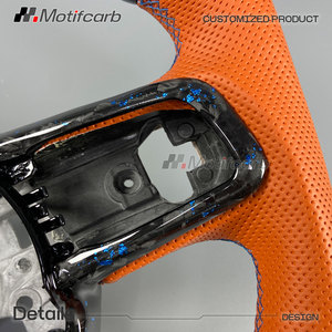 Volant sport personnalisé en fibre de carbone forgée bleue pour l'amélioration de l'intérieur des Jeep Wrangler JL Rubicon 4x4 Gladiator JT 2018-2026 - Product Image 4
