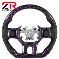 Volant de voiture sport en cuir perforé en fibre de carbone forgée pour Dodge 2012-2018 Ram 1500 2500 3500 TRX Charger Challenger