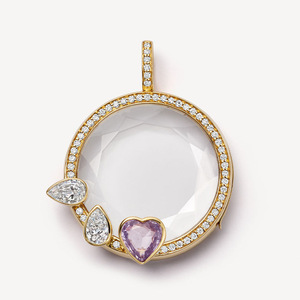 Ciondolo per Collana Personalità Retrò Impermeabile in Oro 18k con Design Traforato Fai da Te <span class=keywords><strong>a</strong></span> Forma di <span class=keywords><strong>Cuore</strong></span> Apribile Stile Buddista - Product Image 2