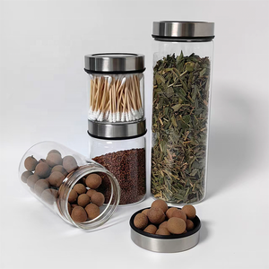 Frascos de Vidrio Versátiles para Almacenamiento Doméstico, Botellas de Vidrio al por Mayor con Tapa de Acero para Alimentos y Productos Secos - Product Image 6