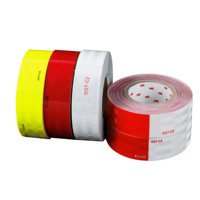 Vinyle réfléchissant auto-adhésif haute visibilité 5 cm rouge jaune blanc DOT-C2 imperméable ignifuge déchirable Mingchuang