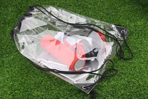 Waterproof Large <strong>Clear</strong> <strong>Bag</strong> See Through <strong>PVC</strong> Transparent Drawstring <strong>Bags</strong> Stadium Colleges Sport Drawstring Backpack - Product Image 3
