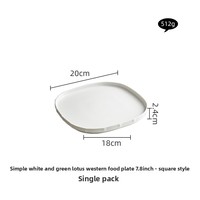 Assiettes modernes et créatives du fabricant Vaisselle haut de gamme pour restaurants et fêtes Assiettes à steak et pâtes à dessert Style design INS