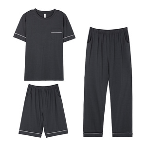 <span class=keywords><strong>Pigiama</strong></span> <span class=keywords><strong>3</strong></span> <span class=keywords><strong>pezzi</strong></span> Set <span class=keywords><strong>uomo</strong></span> Modal Casual Plus Size Home Wear t-shirt pantaloni Set da notte da <span class=keywords><strong>uomo</strong></span> - Product Image 1