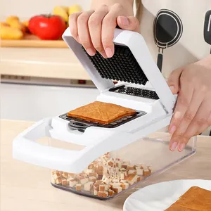 रसोई और घरेलू प्लास्टिक आलू लहसुन काटने वाला स्लाइसर प्याज मिन्सर खाद्य कटर सब्जी चॉपर ग्रेटर