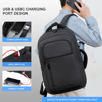 Nouveauté 2026 : Sac à dos professionnel 17 pouces, avec port de chargement USB-C, grande capacité, idéal pour ordinateur portable, directement de l'usine pour usage quotidien