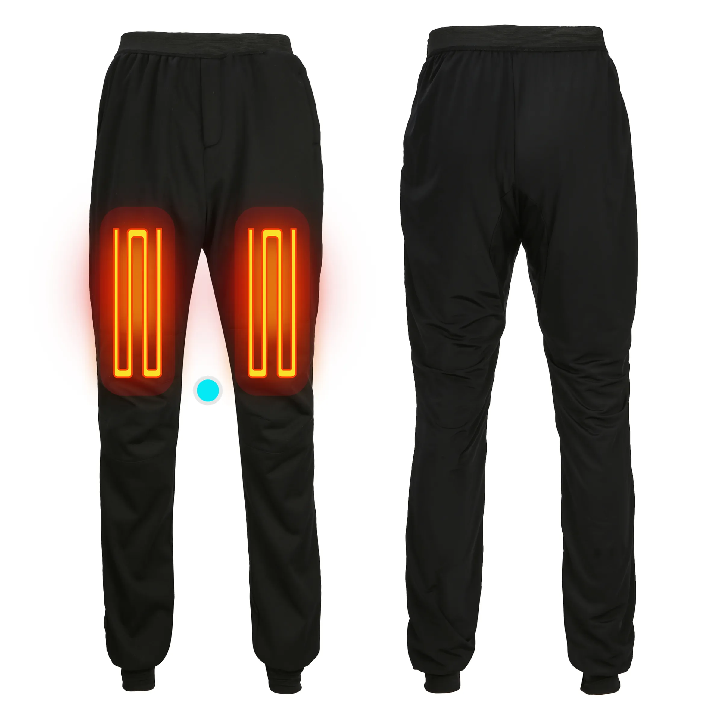 12V Heated Base Layer PantsためMotorcycles Winter Casual OEM Service Plus Size 100% Polyester Breathable Zipper Fly Anti帯電防止