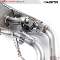 Échappement sport en acier inoxydable poli miroir pour Alfa Romeo Giulia 2.0T 2017-2022, Plug & Play Catback