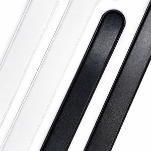 สายเข็มขัดหนังวัวแท้สีดำ/น้ำตาล/ขาว รุ่น AT-33-110-Flat ขนาด 33 มม. x 110 ซม. สำหรับหัวเข็มขัดแบบ Ratchet ไม่มีหัวเข็มขัด ผลิตในเกาหลี ขายตรงจากโรงงาน - Product Image 6