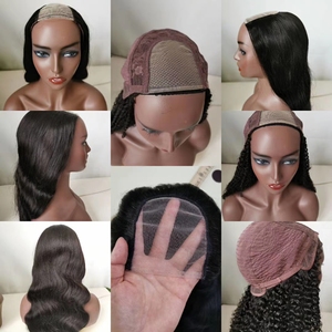A buon mercato parrucche dei capelli umani all'ingrosso ondulati <span class=keywords><strong>e</strong></span> ricci Del Virgin Visone Brasiliano u parte parrucca dei capelli umani completa fatta a macchina naturale parrucche dei capelli - Product Image 6