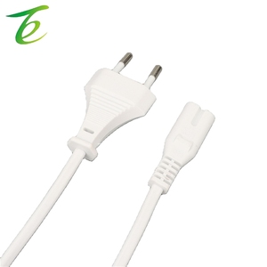 유럽 표준 8핀 전원 코드 2심 유럽 AC 순수 구리 플러그 와이어 전기 전원 코드 2구 플러그 순수 구리 - Product Image 4