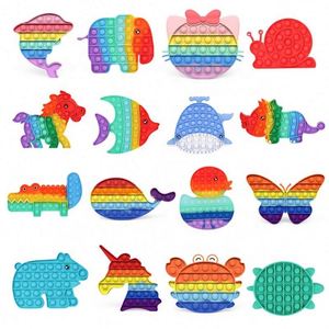 Fabricant de jouets Pop Fidget en gros, nouvelles formes, hibou, dinosaure, pégase, jouet Pop Fidget en silicone à bulles pour filles et garçons - Product Image 5