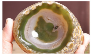 Posacenere in Agata Naturale Grezza, Ciotola in Giada Grezza, Ornamento Mini da Scrivania in Cristallo Calcedonio, Disponibile all'Ingrosso - Product Image 5