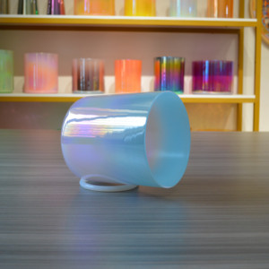Set di Ciotole Sonore in Cristallo di Quarzo <span class=keywords><strong>Alchemico</strong></span> per Terapia del Suono HF, Ciotole Sonore in Cristallo Aurora con Colori Chakra Sfumati per Meditazione - Product Image 4