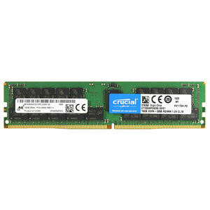 Micron MT <span class=keywords><strong>DDR4</strong></span> 16GB <span class=keywords><strong>2666MHz</strong></span> Módulo de memoria de servidor ECC registrado, 1,2 V, DIMM de 288 pines - Product Image 1