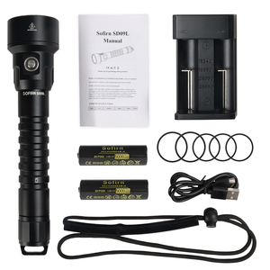 Aluminum SST40 LED Diving Flashlight Mini <strong>18650</strong> Waterproof Free Dive Flashlight IP68 Spearfishing Torch - Product Image 6