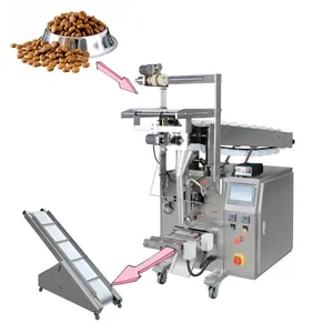 HY-160B automatic packaging with finish conveyor snack food potato chips packing machine