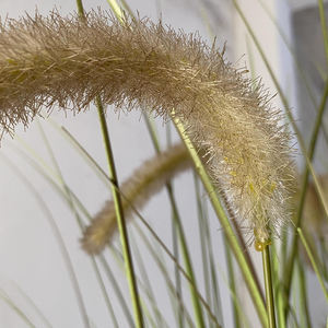 Kualitas tinggi ekor rumput bawang gandum Semak plastik Semak palsu luar ruangan rumah dekorasi taman rumput bawang pot buatan - Product Image 3