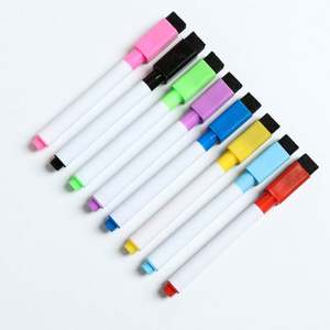 En Stock, Juego de 8 Colores de Marcadores para Pizarra Blanca para Niños, con Marcadores Negros, Rotuladores Borrables a Base de Agua y Pincel, 11.3 cm, Paquete de 50 Piezas - Product Image 1