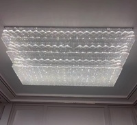 Lustre en cristal LED de grande taille, éclairage personnalisé pour salle de banquet, décoration moderne et luxueuse pour club, mariage, hôtel, restaurant